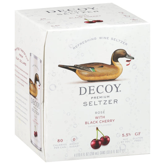 Decoy Seltzer Rose & Black Cherry