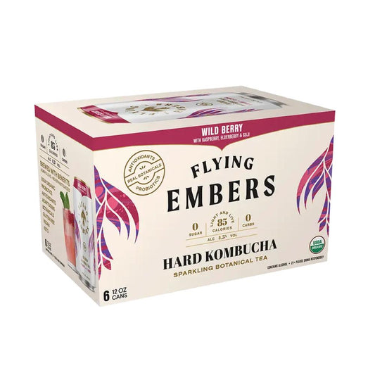 Flying Embers Hard Kombucha Wild Berry